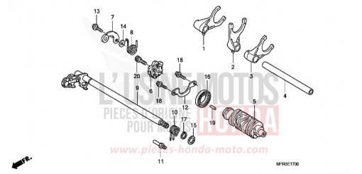 GEARSHIFT DRUM VT1300CXA de 2010